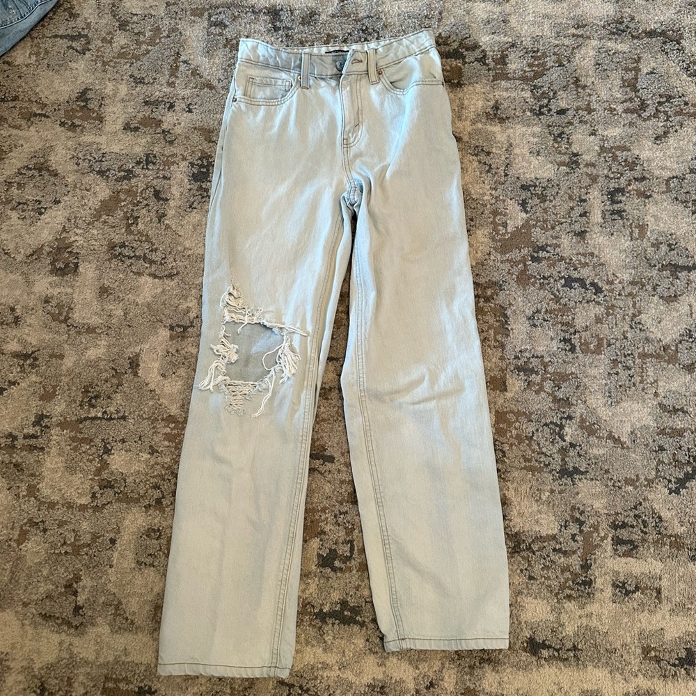 Wild Fable Light Blue Denim Jeans High Rise Dad Jean